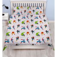 Marvel Comics Grey Reversible Double Bedding Set Extra Image 1 Preview